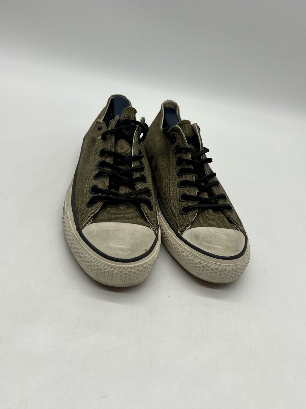 Rare Converse John Varvatos Men’s Size 8.5 Green Canvas Stud Fashion Sneakers